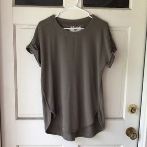 Olive terry cloth shirt